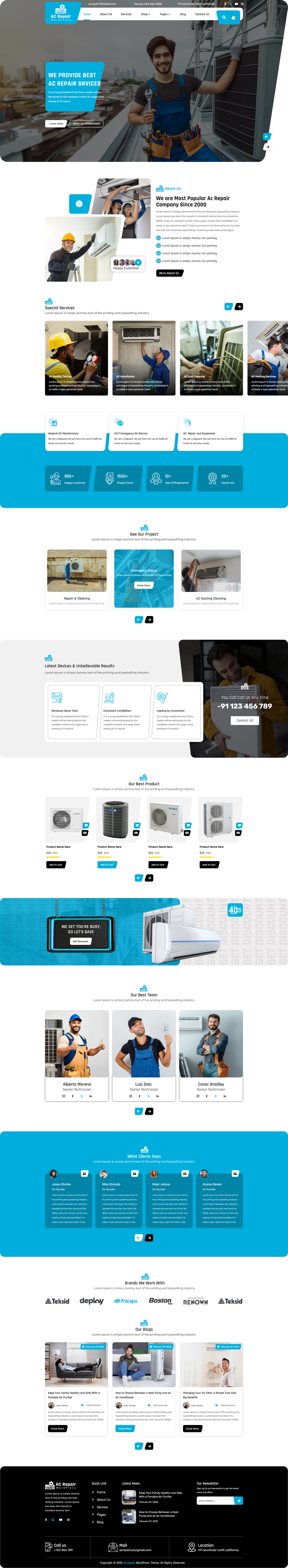 AC Repair WordPress Theme