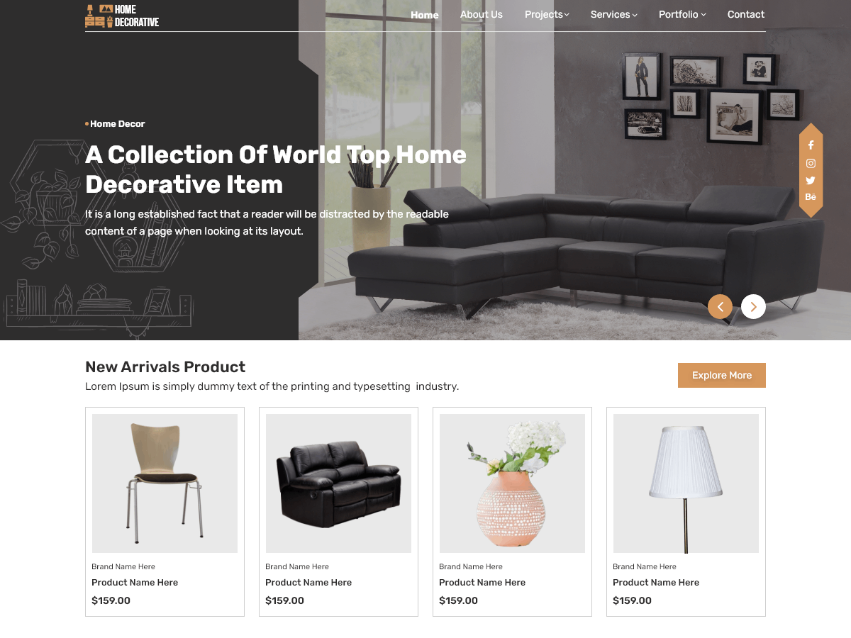 Free Decor WordPress Theme