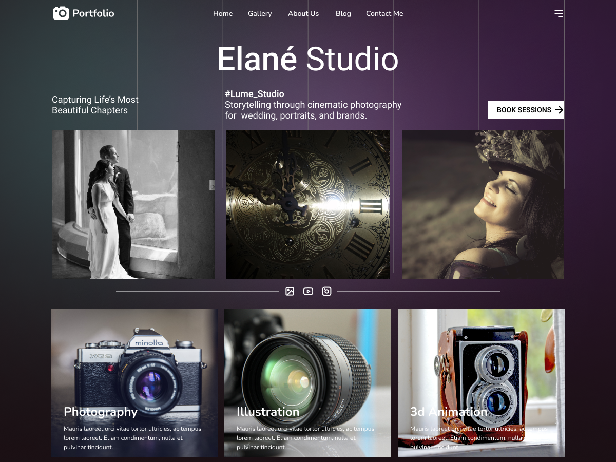 Free Videographer WordPress Theme