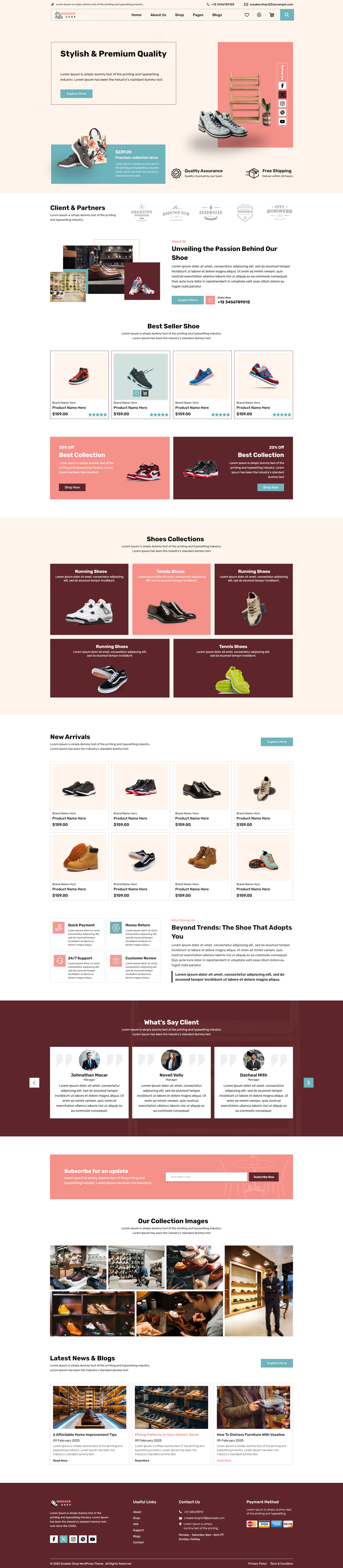Sneakers WordPress Theme