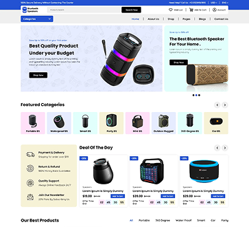 Bluetooth Speakers WordPress Theme