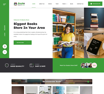 Bookstore WordPress Theme