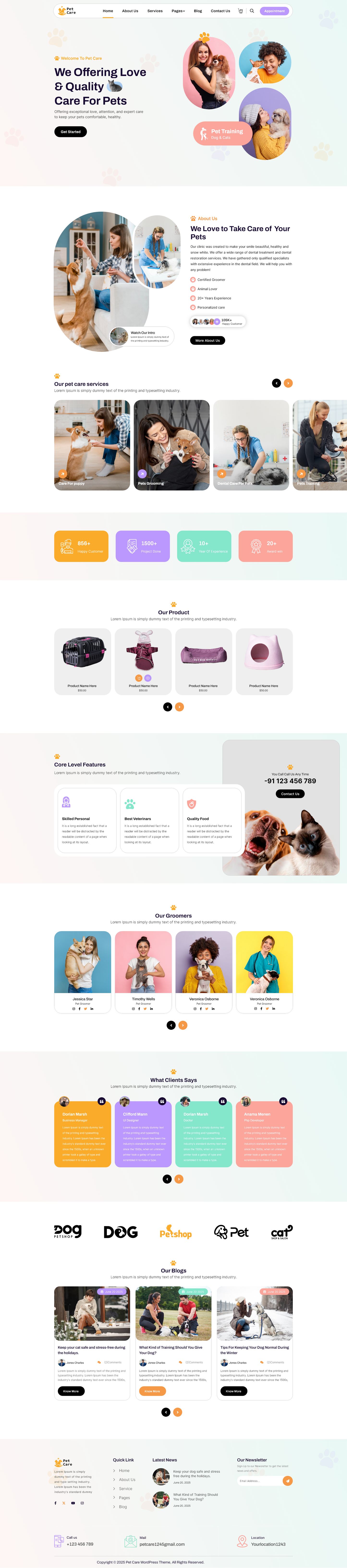 Dogcare WordPress Theme