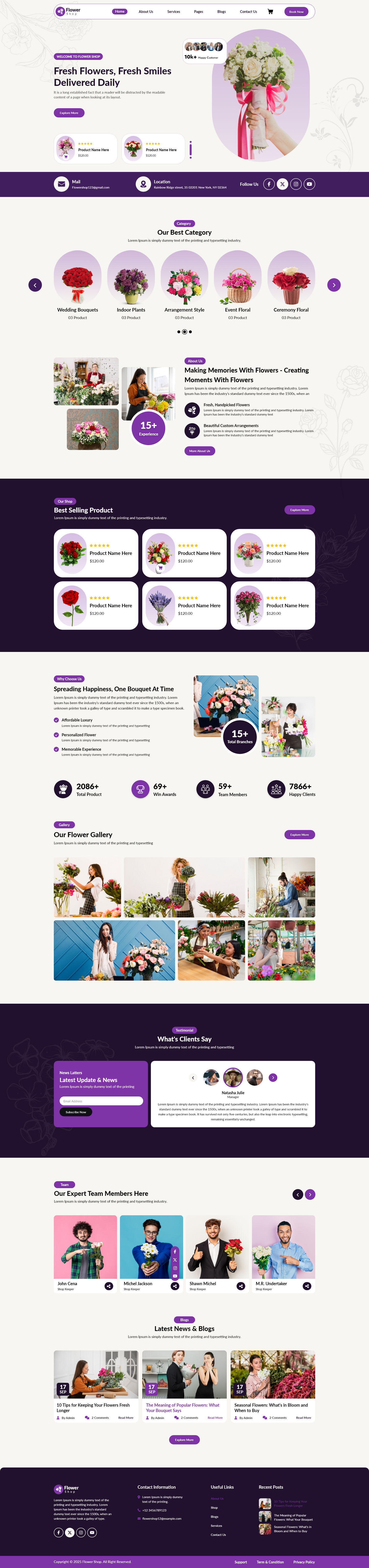 Flower Shop WordPress Theme