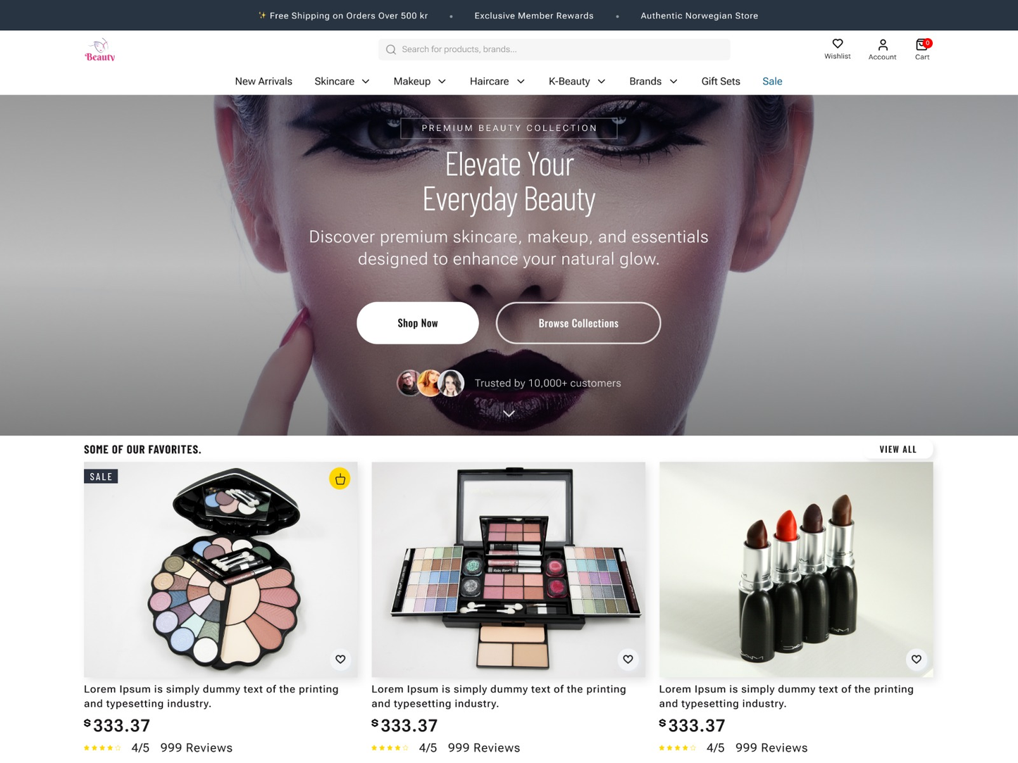 Free Cosmetics WordPress Theme