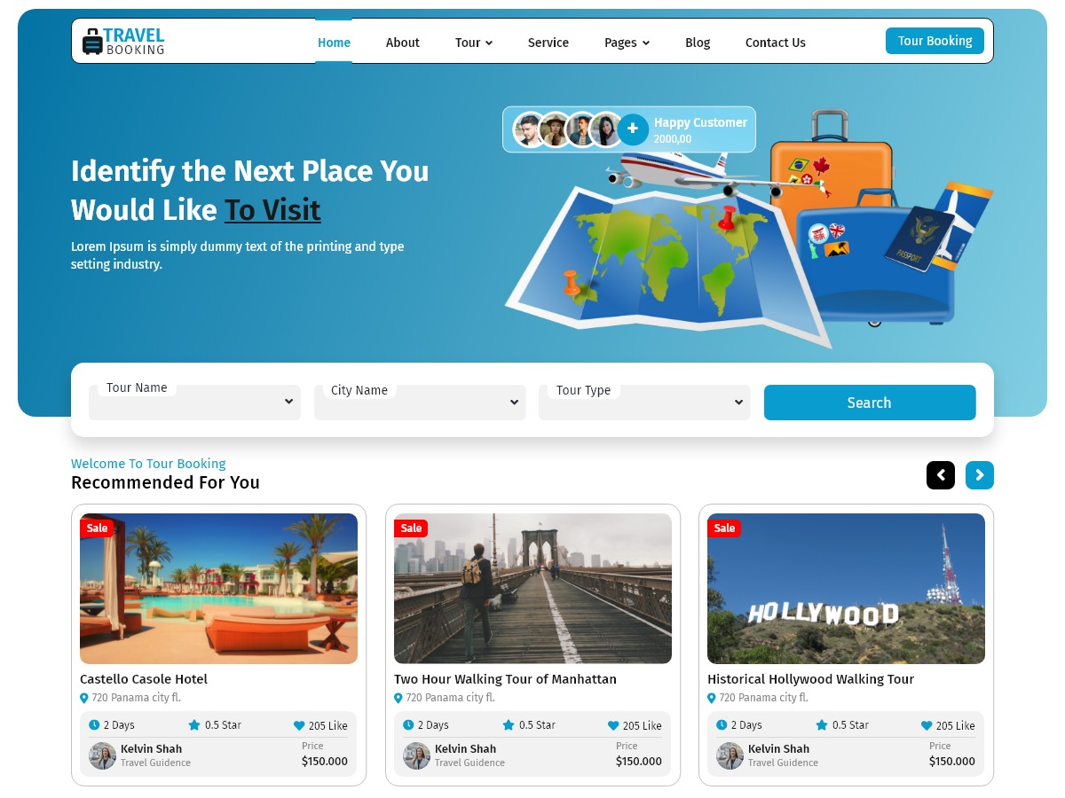 Free Traveler WordPress Theme