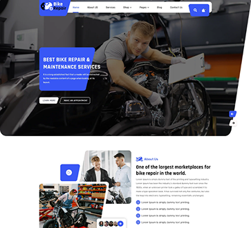 Motorcycle Repair WordPress Theme