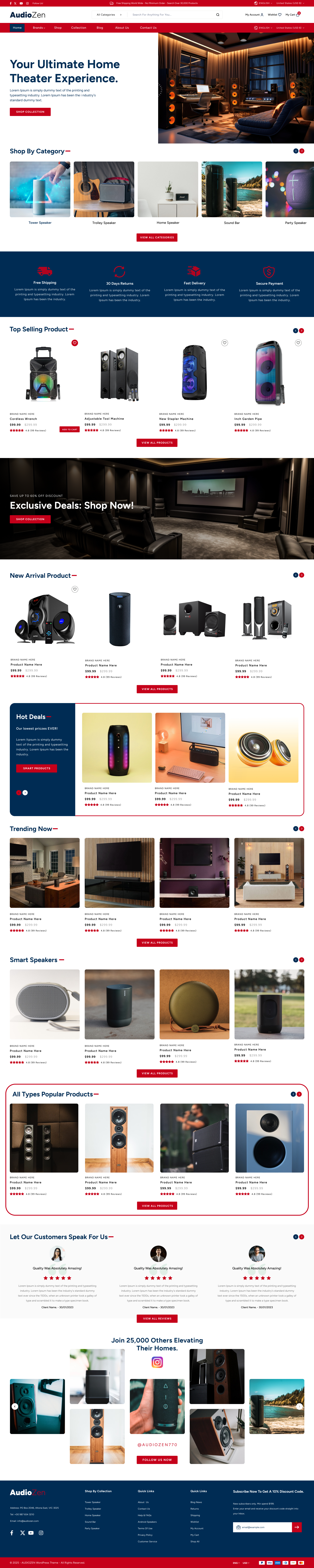 Sound System Theme Sound System WordPress Theme For DJs & Audio Gear Stores – Titan Themes