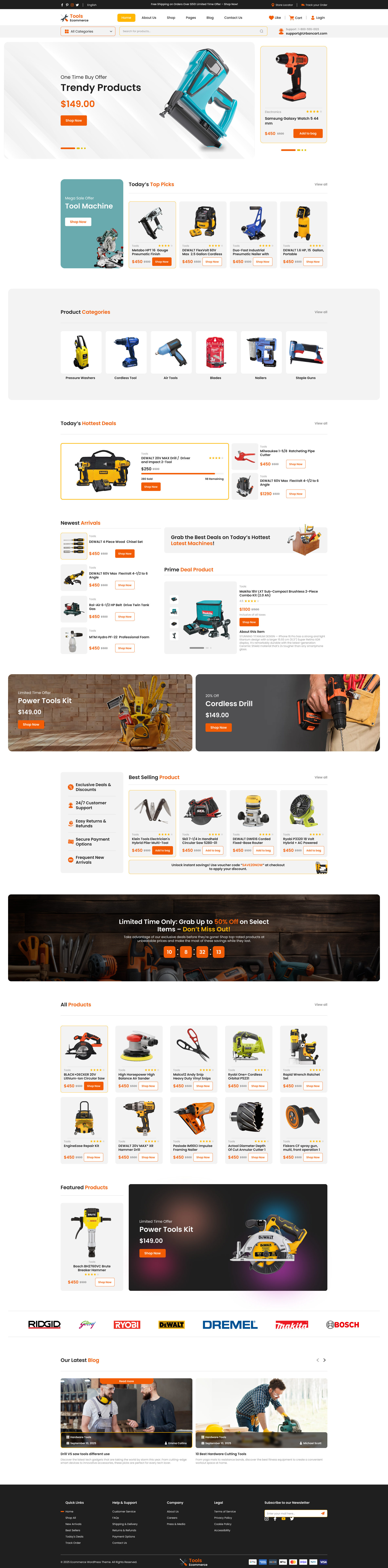 Hand Tools Themes Tools WordPress Theme – Multipurpose Design for Agencies – Titan Themes