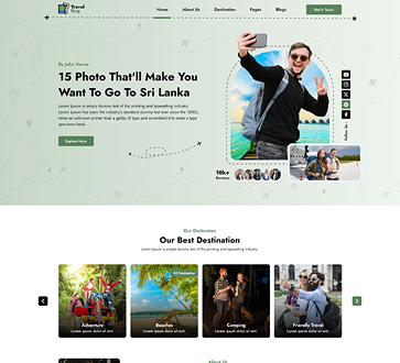 Travel Influencer WordPress Theme