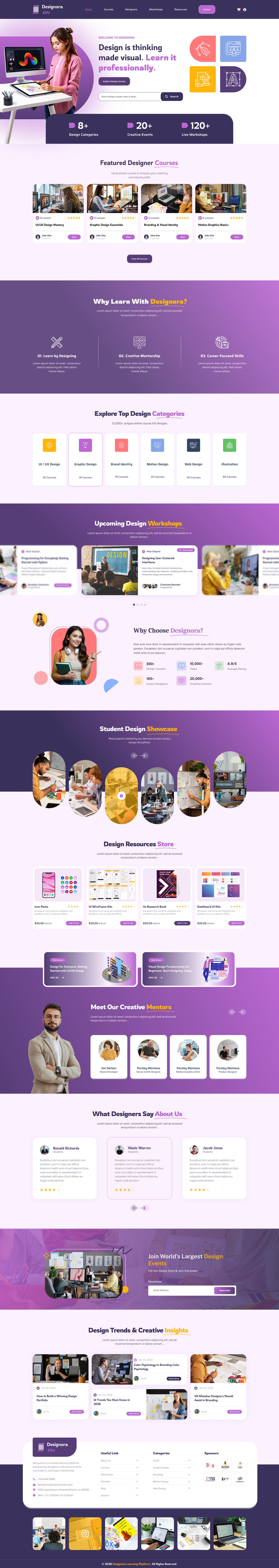 Web Design Courses WordPress Theme